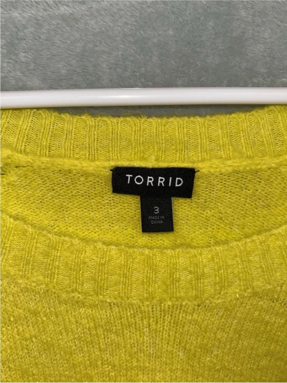 torrid Bright Lemon Scoop Neck Sweater